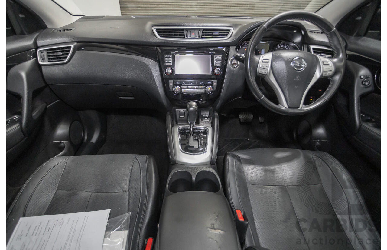 1/2016 Nissan Qashqai TI J11 4d Wagon Black Pearl Metallic 2.0L