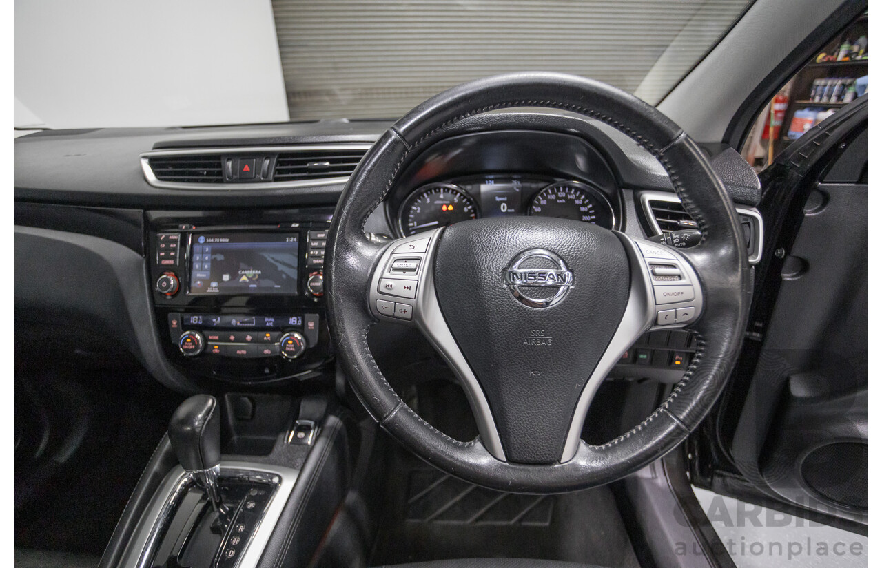 1/2016 Nissan Qashqai TI J11 4d Wagon Black Pearl Metallic 2.0L