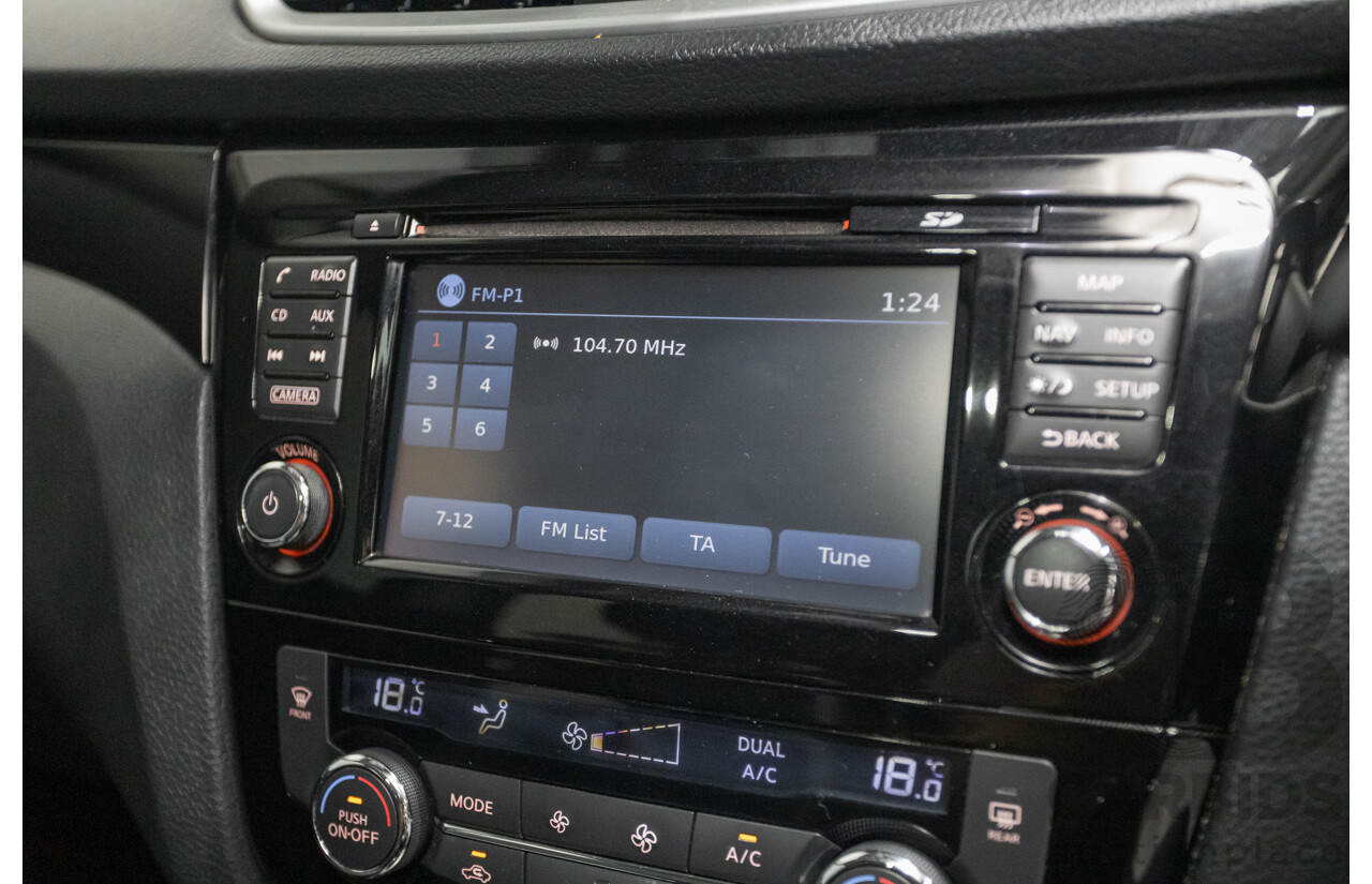 1/2016 Nissan Qashqai TI J11 4d Wagon Black Pearl Metallic 2.0L