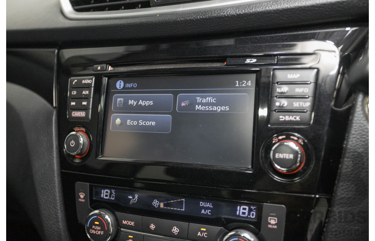 1/2016 Nissan Qashqai TI J11 4d Wagon Black Pearl Metallic 2.0L