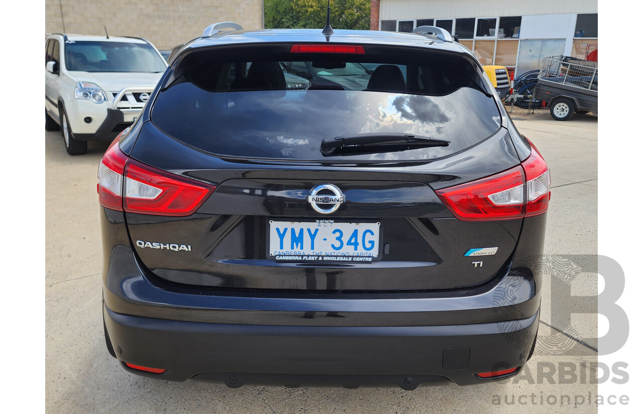 1/2016 Nissan Qashqai TI (4x2) J11 4d Wagon Black 2.0L