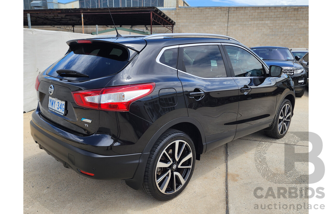 1/2016 Nissan Qashqai TI (4x2) J11 4d Wagon Black 2.0L