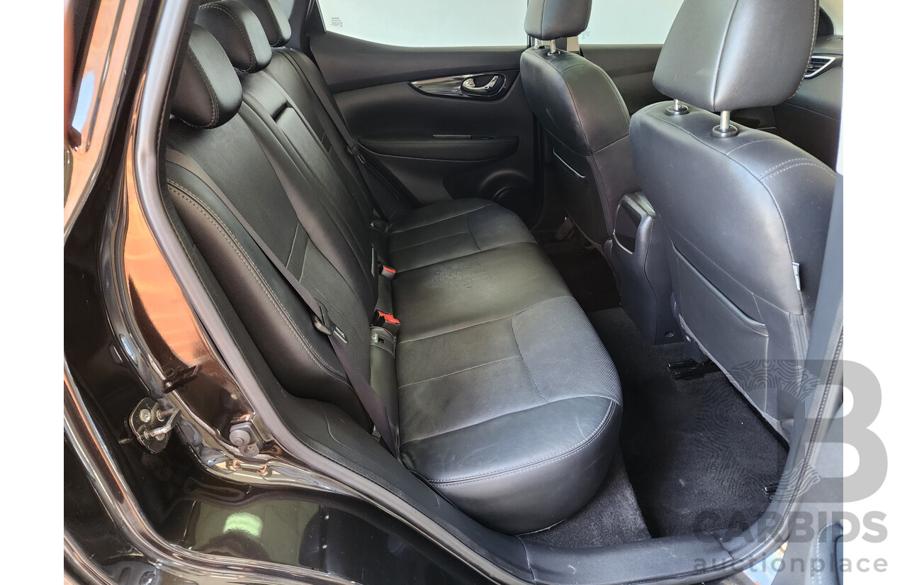 1/2016 Nissan Qashqai TI (4x2) J11 4d Wagon Black 2.0L