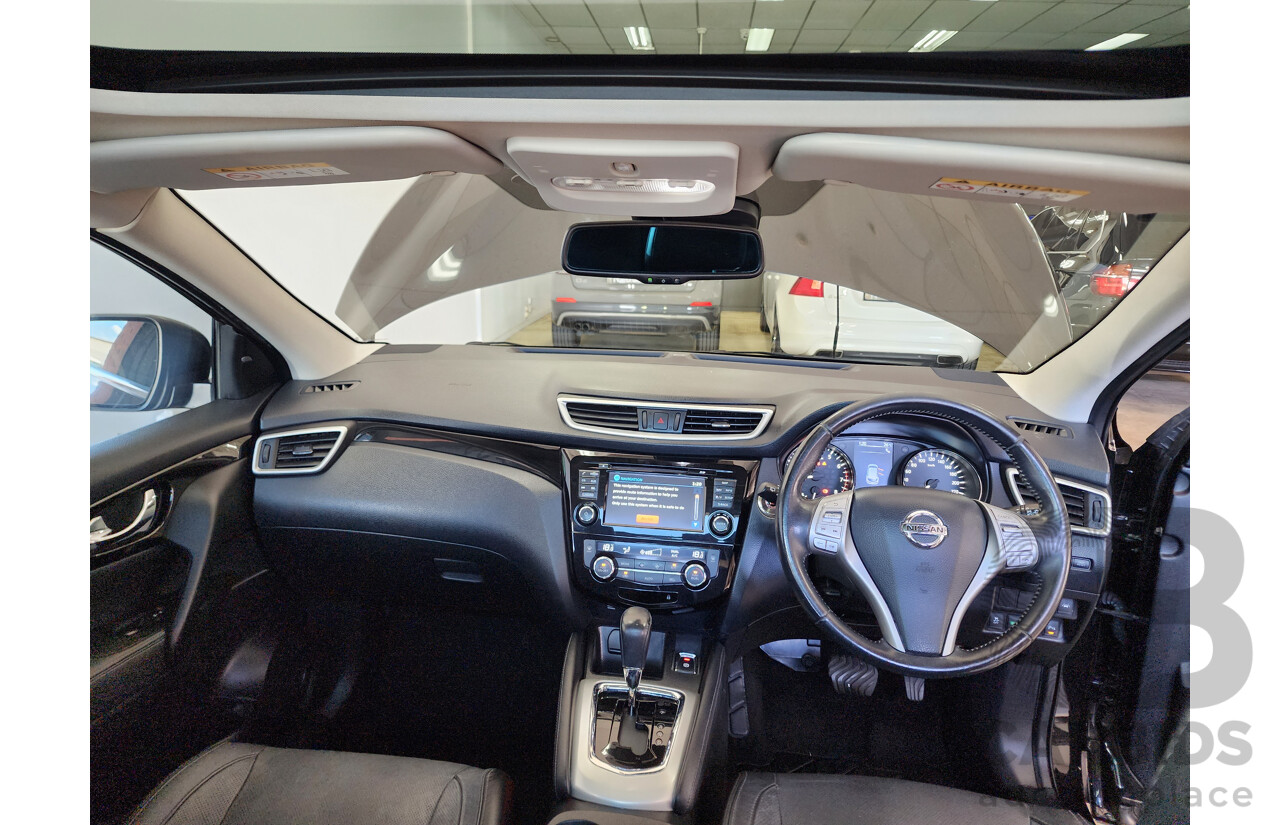 1/2016 Nissan Qashqai TI (4x2) J11 4d Wagon Black 2.0L