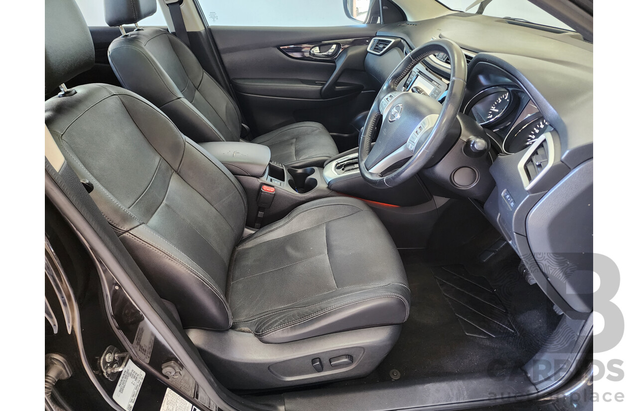 1/2016 Nissan Qashqai TI (4x2) J11 4d Wagon Black 2.0L