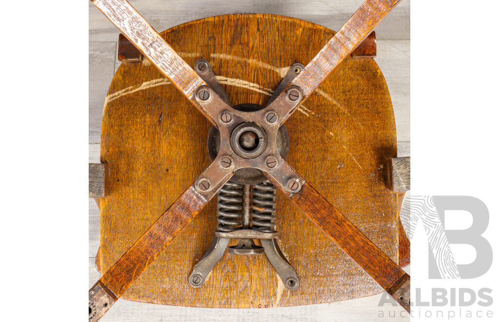 Art Deco Oak Desk Chair