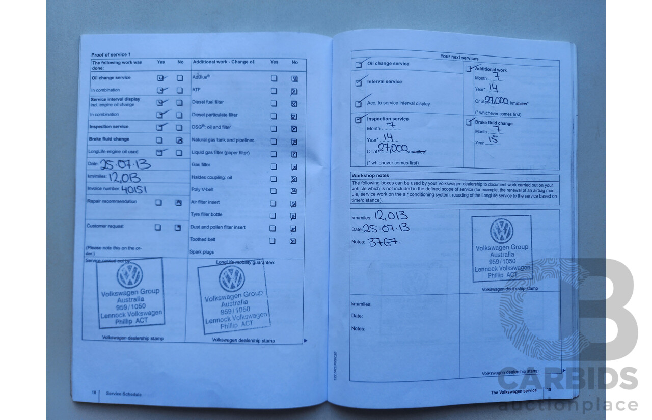 7/2012 Volkswagen Polo GTi 6R MY12 5d Hatchback Red 1.4L