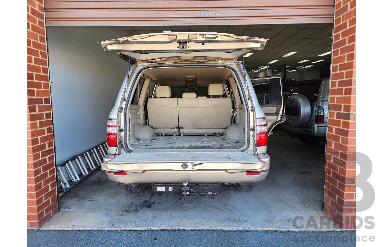 1/2003 Toyota Landcruiser GXL (4x4) UZJ100R 4d Wagon Gold 4.7L