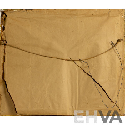 Artist Unknown (19th Century), Walk by Water's Edge, Antique Watercolour, 43 x 50 cm (frame)