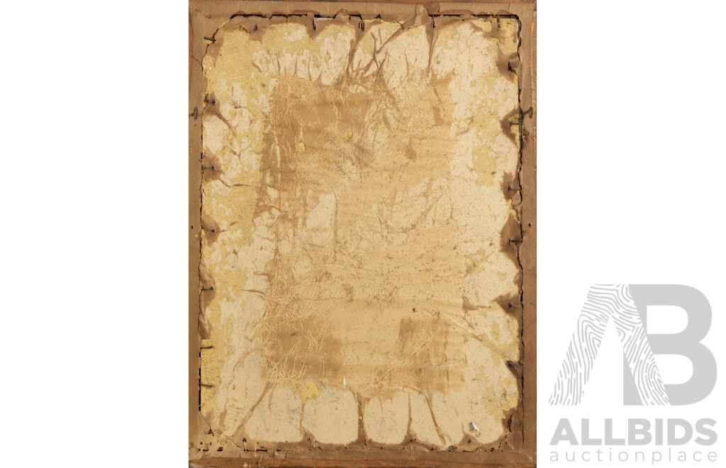 Trio of Antique Photographs & Print CWWI  Featuring Print Portrait of Marshal Foch, Photographic Portrait of Soldier & Trio on Horseback, 30 x 22 cm (largest frame) (3)