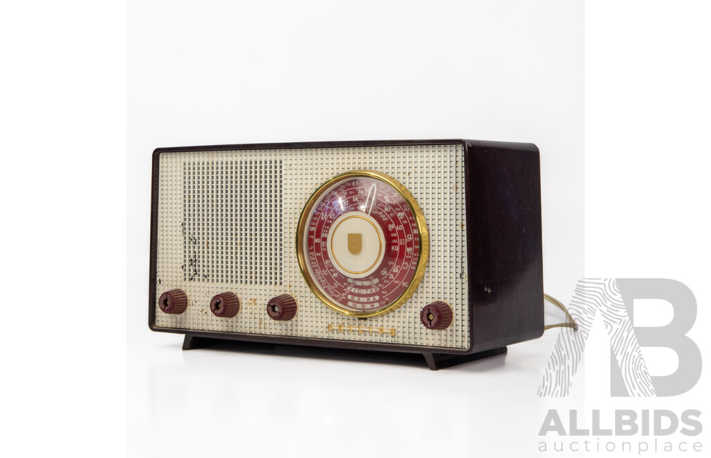 Vintage Philips 172 Bakelite Mantle Radio