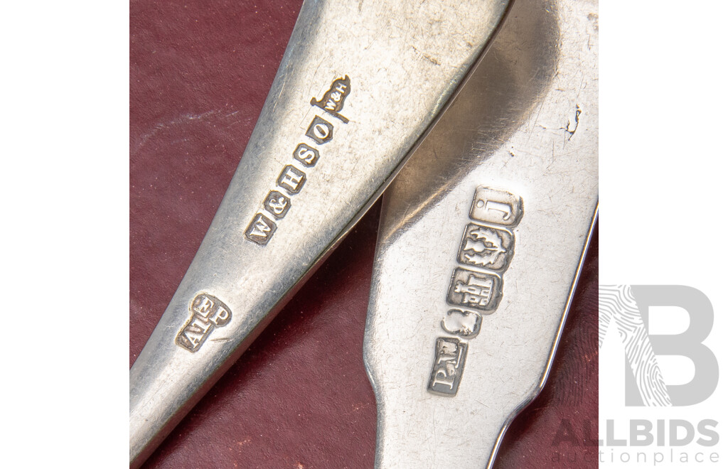 Collection of Quality Silver Plate Cutlery Including Boxed Rodd, Slack & Barlow, Sheffield Teaspoon Sets, Soup Ladle, Fish Serving Knife
