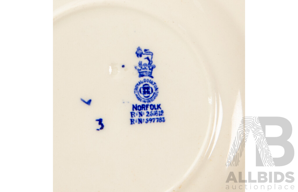 Vintage Royal Doulton Norfolk Cups, Saucers and Plates 251612 & 597783
