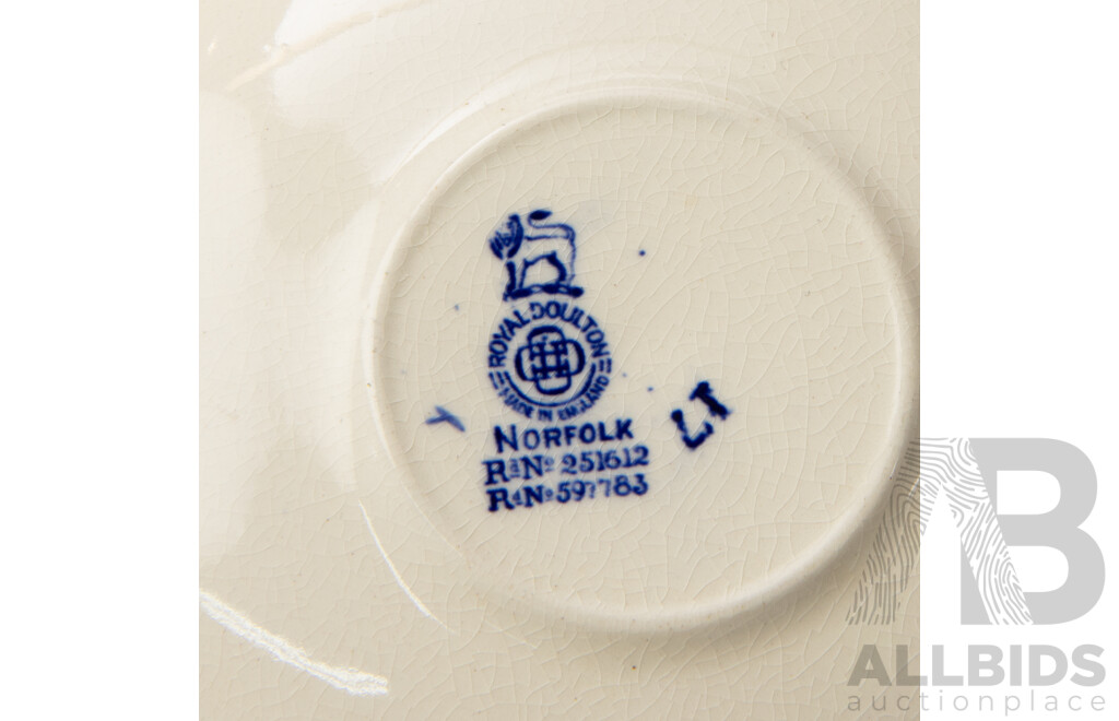 Vintage Royal Doulton Norfolk Cups, Saucers and Plates 251612 & 597783