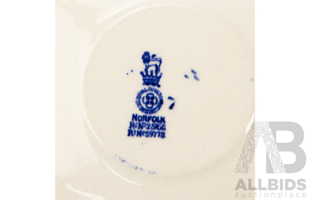 Vintage Royal Doulton Norfolk Cups, Saucers and Plates 251612 & 597783
