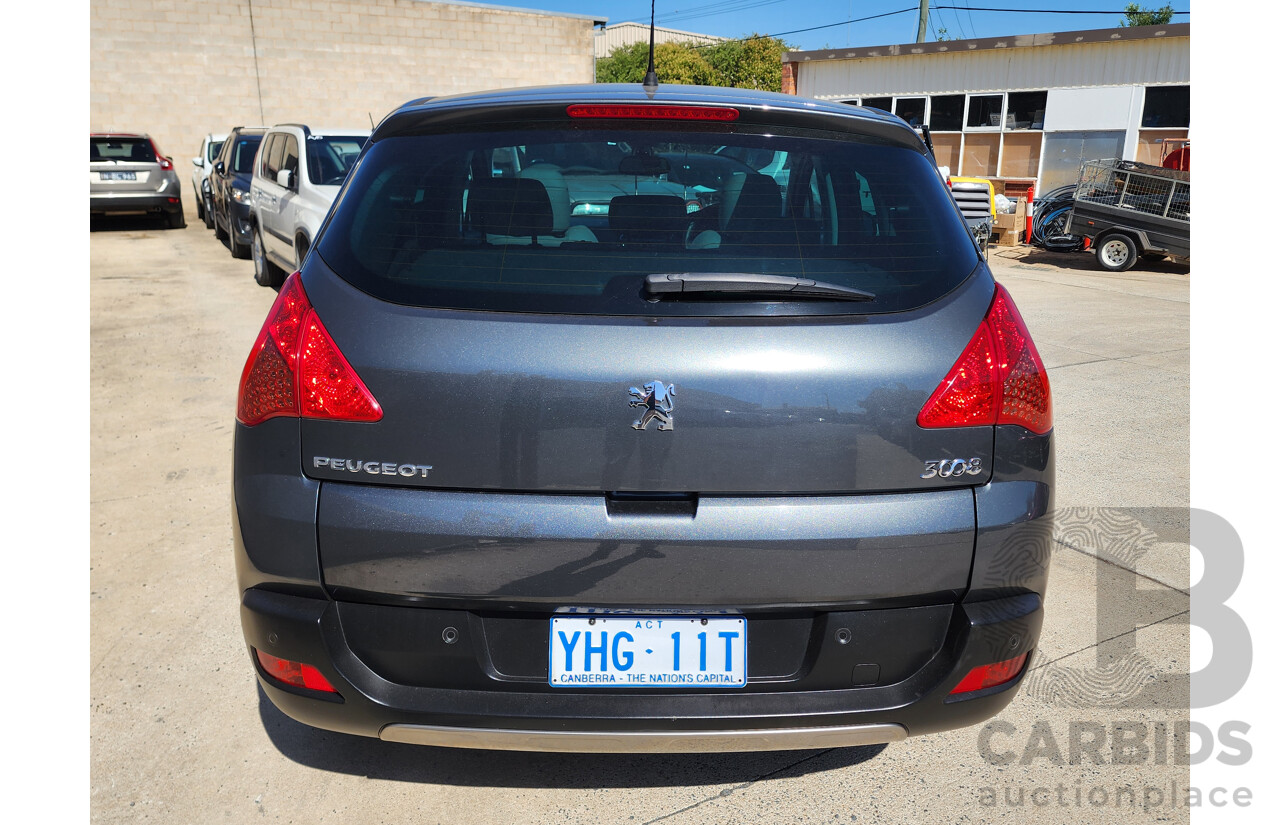 8/2010 Peugeot 3008 XTE 1.6 Turbo  4d Wagon Grey 1.6L