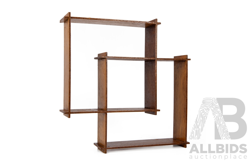 Vintage Teak Wall Mount Shadow Box