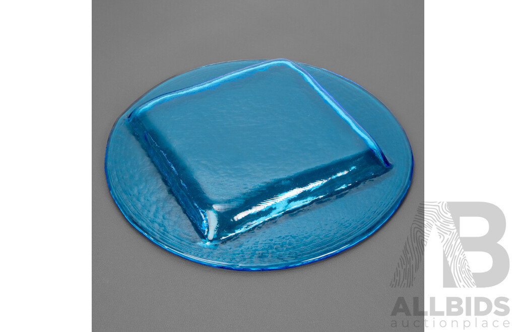 Blue Art Glass Float Bowl