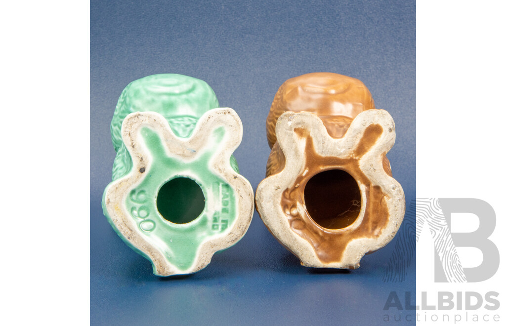 Pair of Sylvac Porcelain Bunny Figures, Made in England