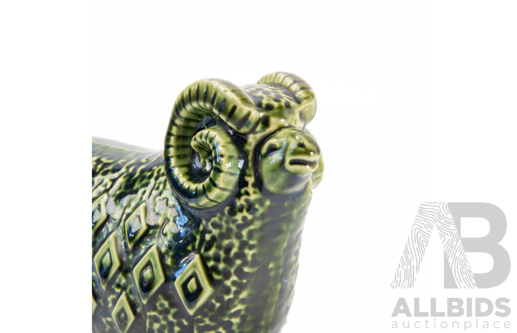 Vintage Japanese Bitossi Style Ram Figure