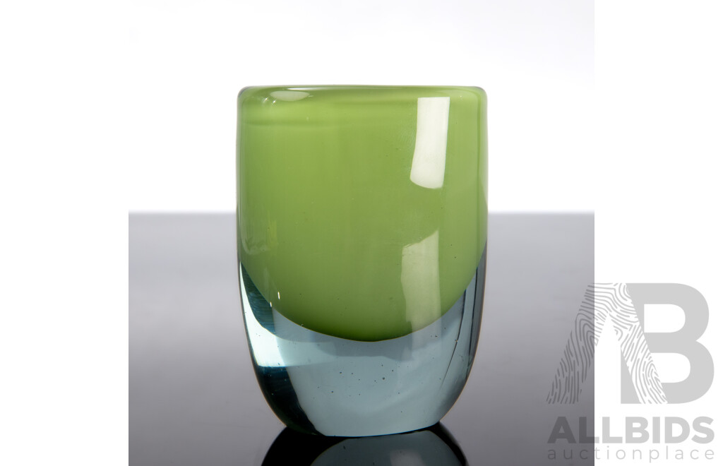 Small Art Glass Vase by Vicke Lindstrand for Kosta Boda Art Glass
