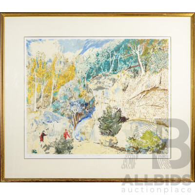 Lloyd Rees, (19th/20th Centuries, Australian, 1895-1988), Edge of the Forest (1984), Editioned & Signed Lithograph, 96 x 110 cm (frame)