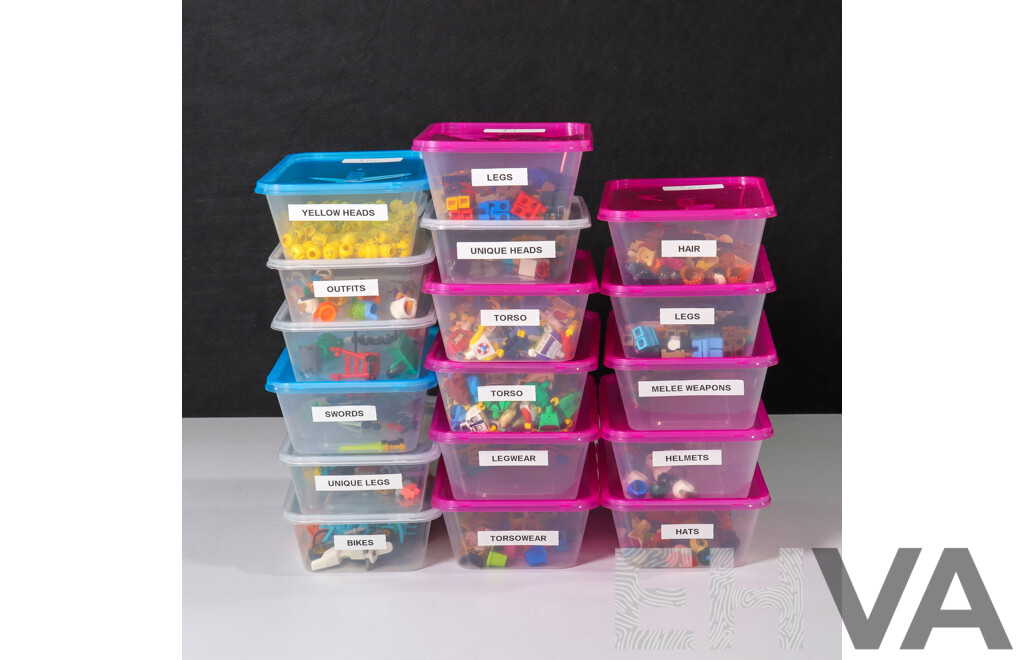 Box of Various Lego Pieces