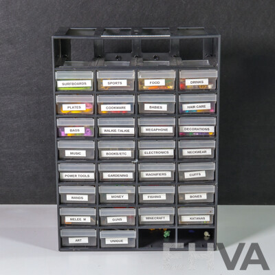 Large Collection of Lego Holdables in Drawer Unit