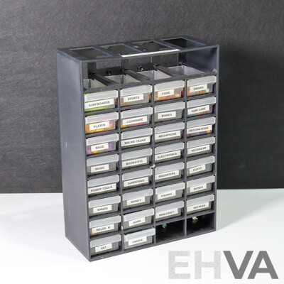 Large Collection of Lego Holdables in Drawer Unit