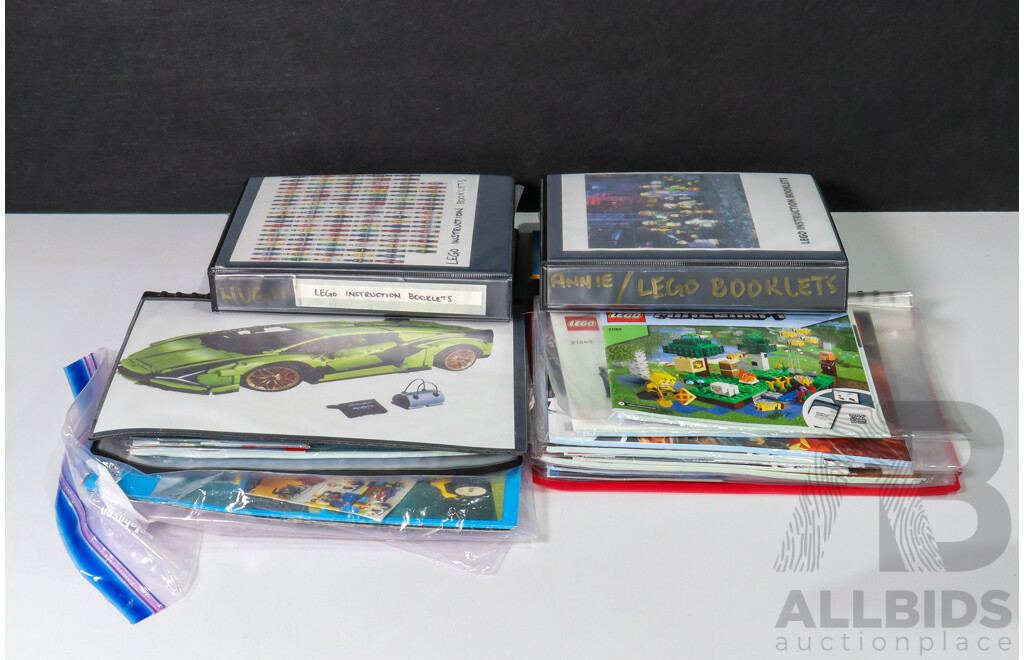 Large Collection of Lego Instruction Booklets