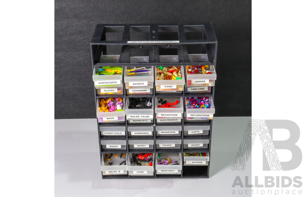 Large Collection of Lego Holdables in Drawer Unit