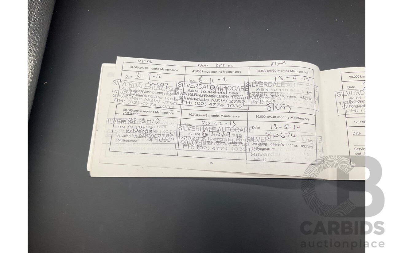 1/2011 Mazda BT-50 Boss B3000 SDX (4x4) 09.5 Dual Cab P/Up Lagoon Blue Metallic Turbo Diesel 3.0L