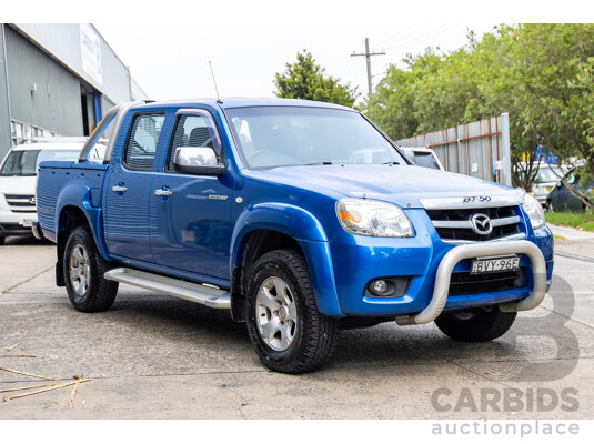 1/2011 Mazda BT-50 Boss B3000 SDX (4x4) 09.5 Dual Cab P/Up Lagoon Blue Metallic Turbo Diesel 3.0L