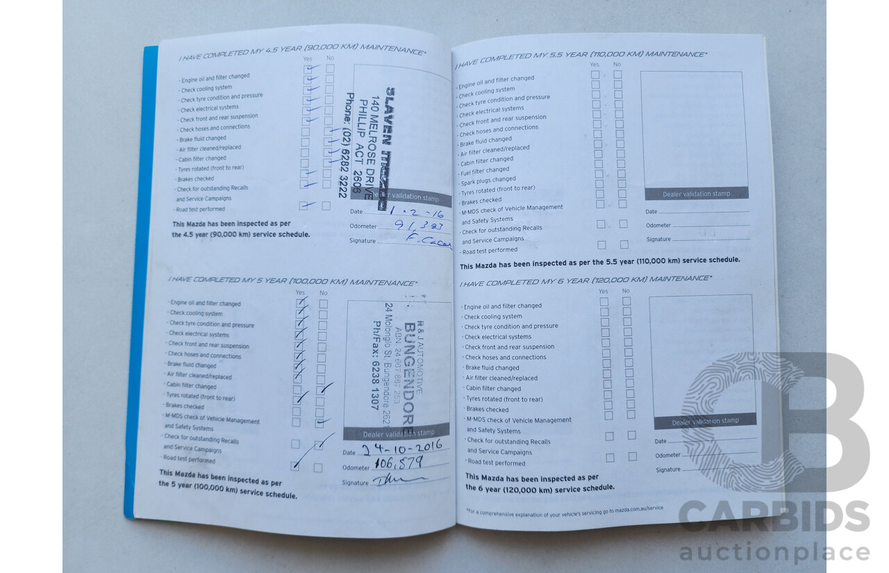 3/2012 Mazda Cx-5 Grand Tourer (4x4)  4d Wagon Black 2.2L