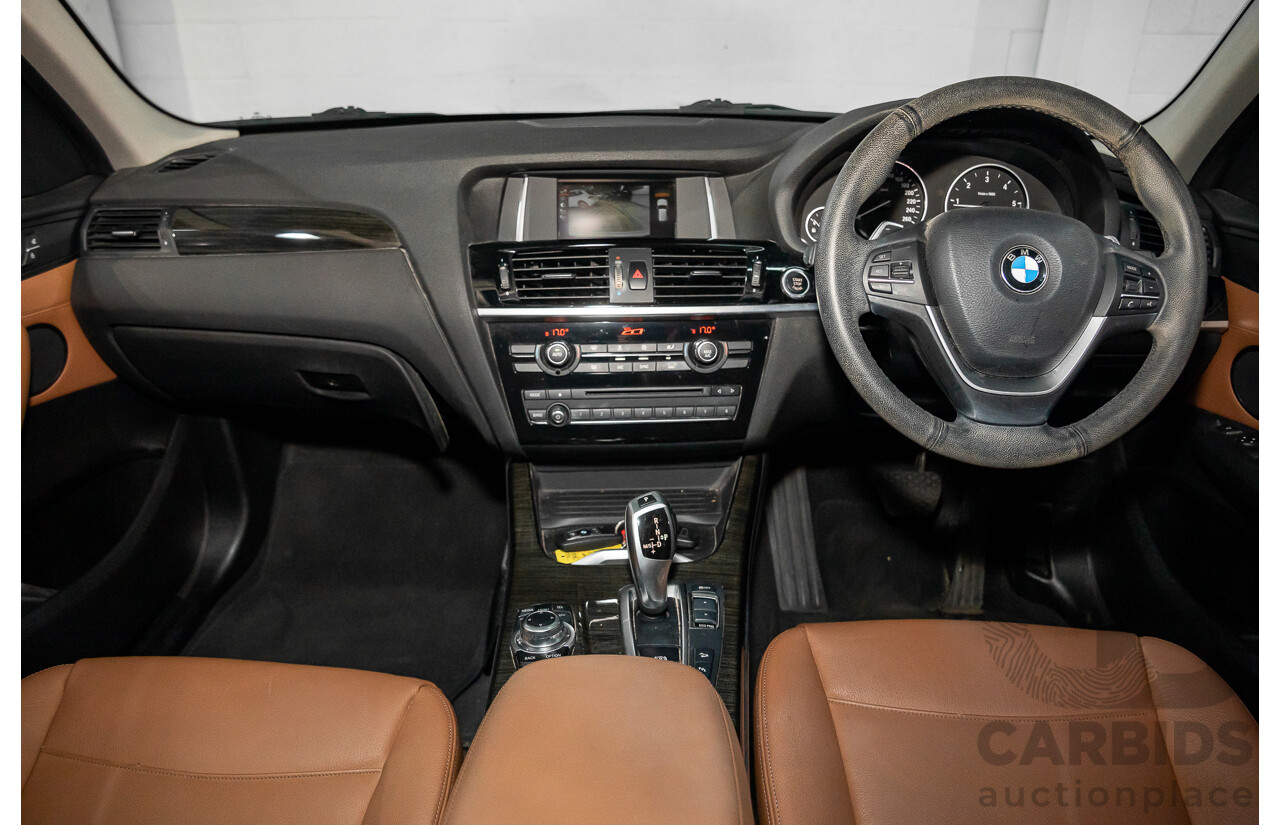 9/2015 BMW X3 xDrive20d xLine F25 MY15 4d Wagon Mineral White Metallic Turbo Diesel 2.0L