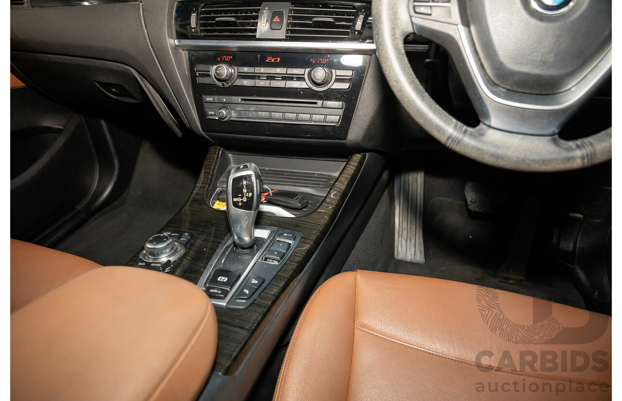 9/2015 BMW X3 xDrive20d xLine F25 MY15 4d Wagon Mineral White Metallic Turbo Diesel 2.0L