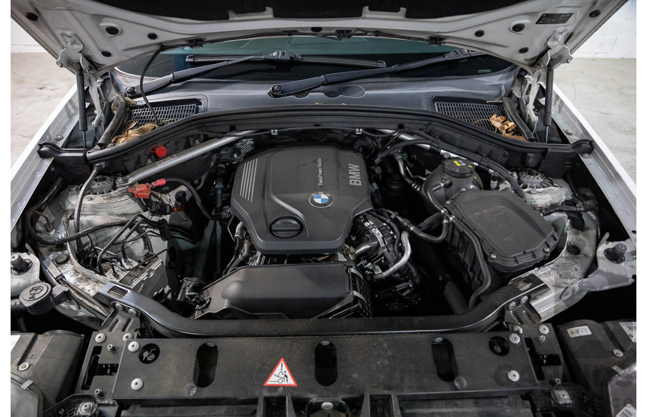 9/2015 BMW X3 xDrive20d xLine F25 MY15 4d Wagon Mineral White Metallic Turbo Diesel 2.0L