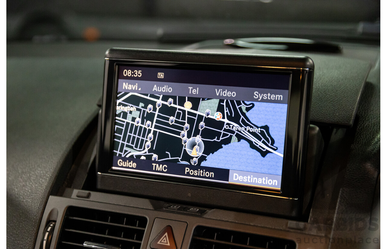 8/2009 Mercedes-Benz C200 Kompressor Classic W204 4d Sedan Tenorite Grey Metallic Supercharged 1.8L