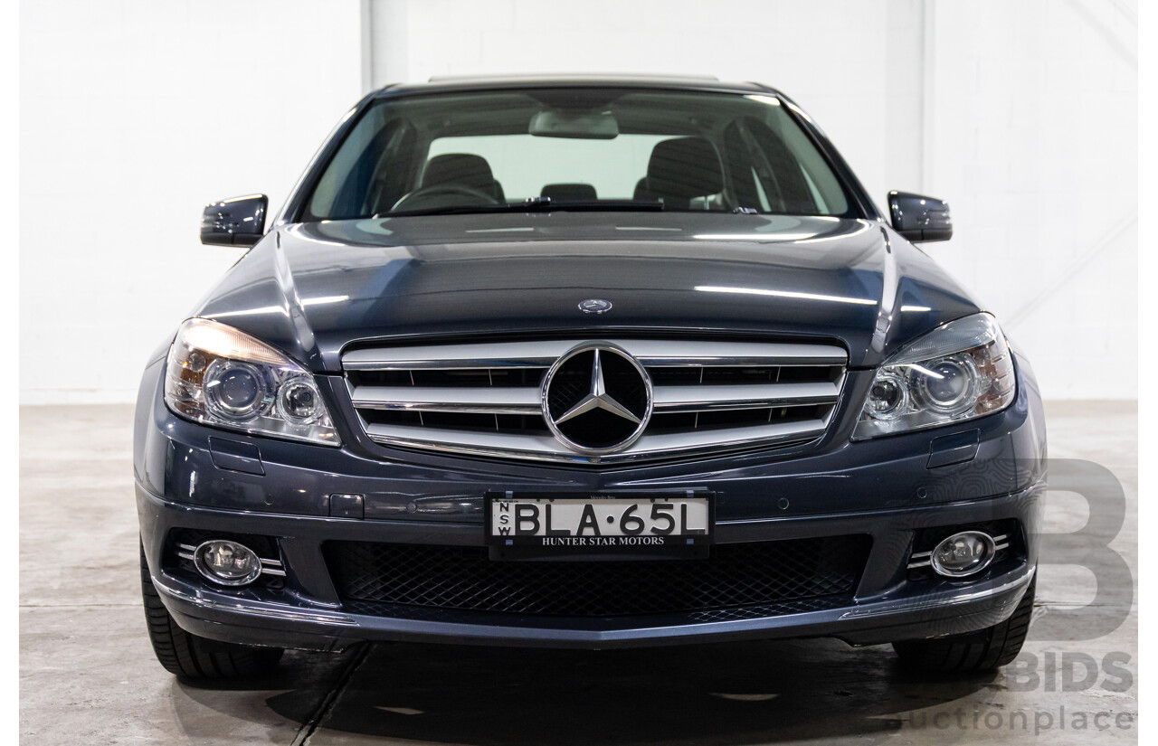 8/2009 Mercedes-Benz C200 Kompressor Classic W204 4d Sedan Tenorite Grey Metallic Supercharged 1.8L