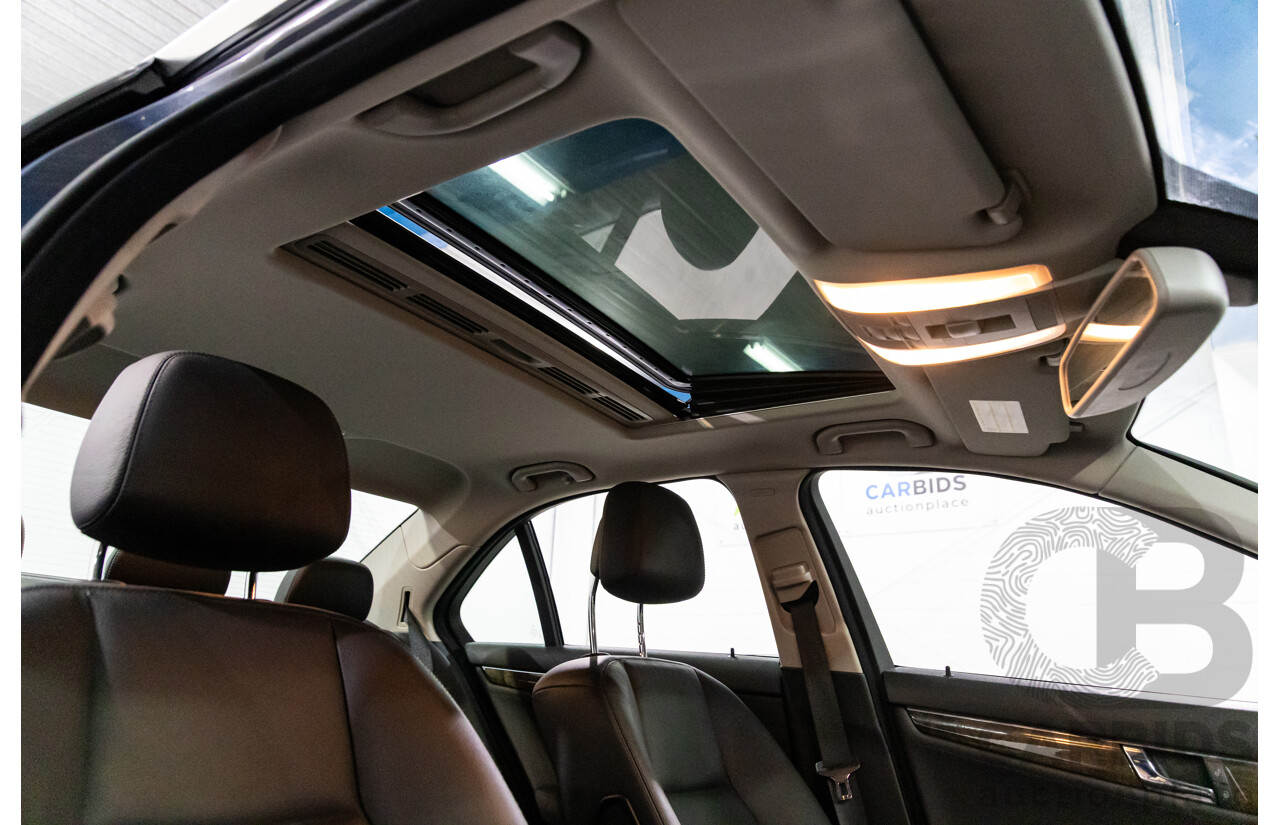 8/2009 Mercedes-Benz C200 Kompressor Classic W204 4d Sedan Tenorite Grey Metallic Supercharged 1.8L