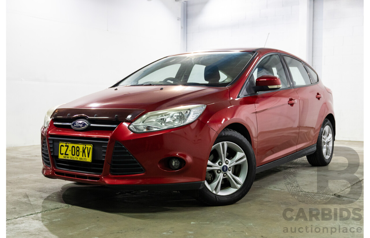 4/2013 Ford Focus Trend LW MK2 5d Hatchback Ruby Red Metallic 2.0L