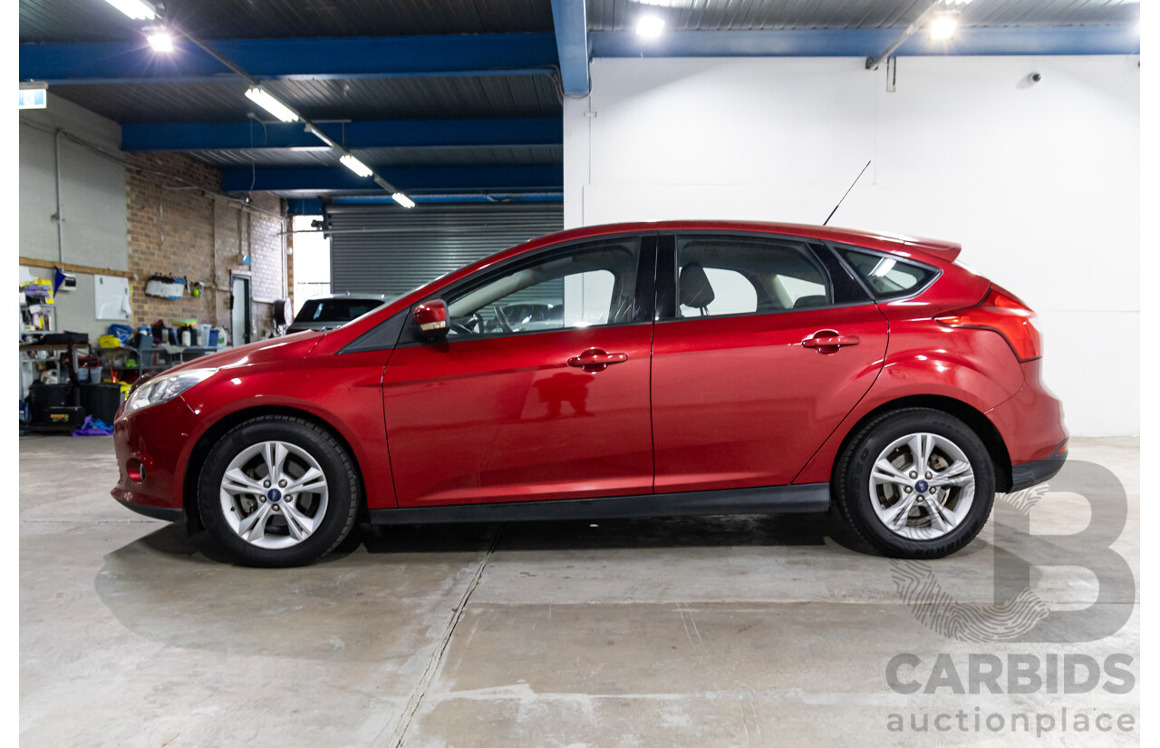 4/2013 Ford Focus Trend LW MK2 5d Hatchback Ruby Red Metallic 2.0L