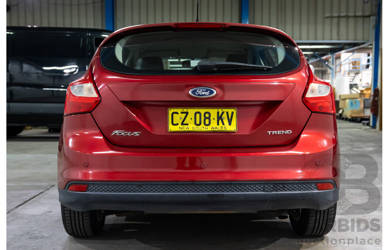 4/2013 Ford Focus Trend LW MK2 5d Hatchback Ruby Red Metallic 2.0L
