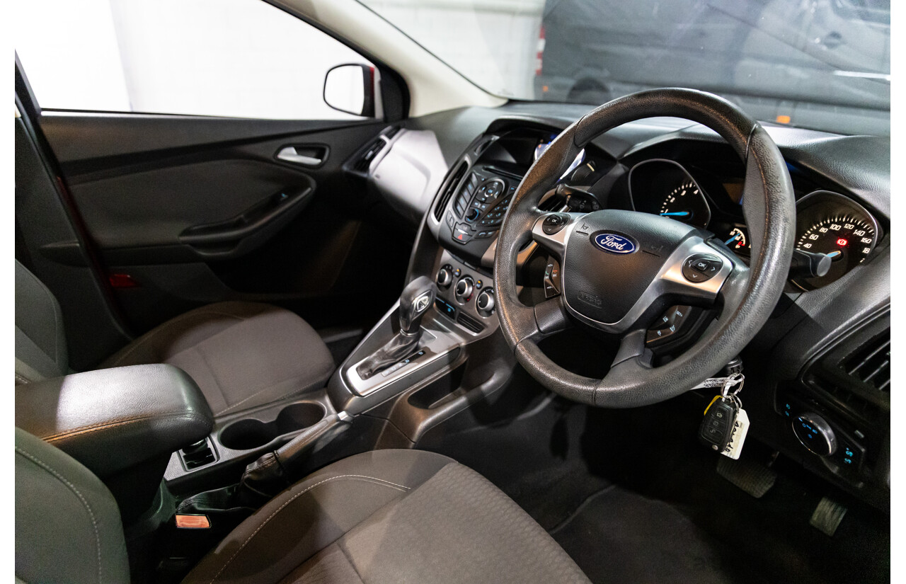 4/2013 Ford Focus Trend LW MK2 5d Hatchback Ruby Red Metallic 2.0L