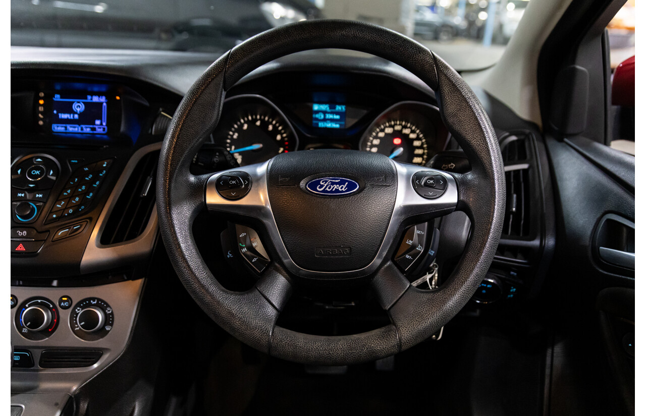 4/2013 Ford Focus Trend LW MK2 5d Hatchback Ruby Red Metallic 2.0L