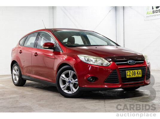 4/2013 Ford Focus Trend LW MK2 5d Hatchback Ruby Red Metallic 2.0L