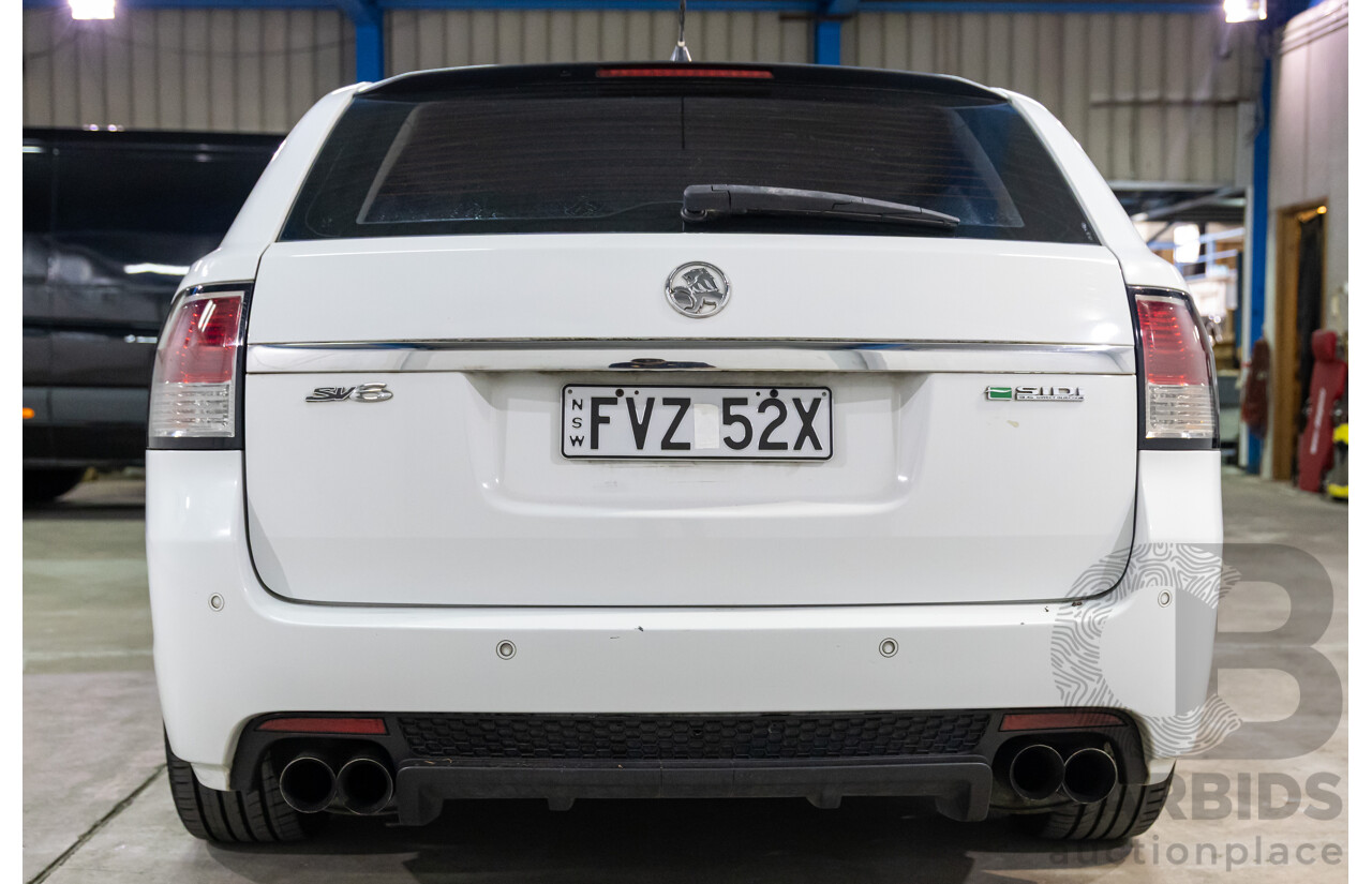 9/2010 Holden Commodore SV6 VE II 4d Sportwagon Heron White V6 3.6L