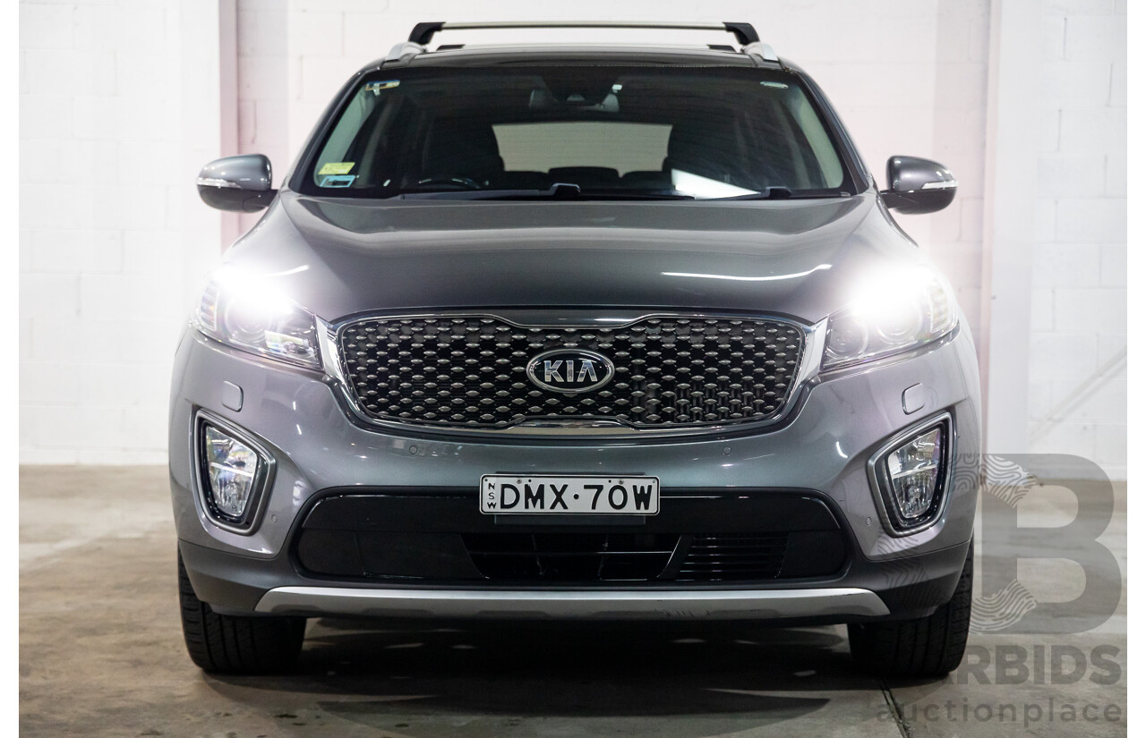 02/2017 Kia Sorento Platinum (AWD) UM MY17 4d Wagon Sparkling Silver Metallic Turbo Diesel 2.2L