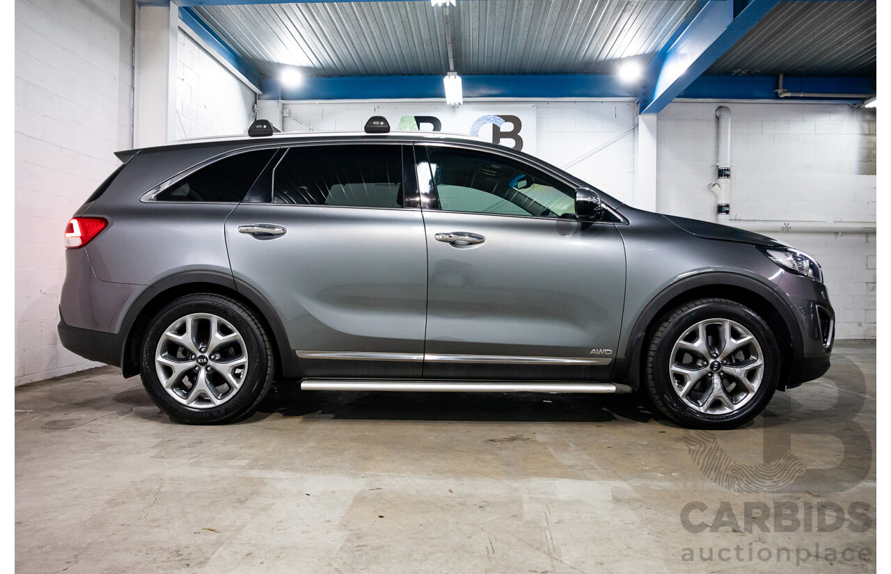02/2017 Kia Sorento Platinum (AWD) UM MY17 4d Wagon Sparkling Silver Metallic Turbo Diesel 2.2L