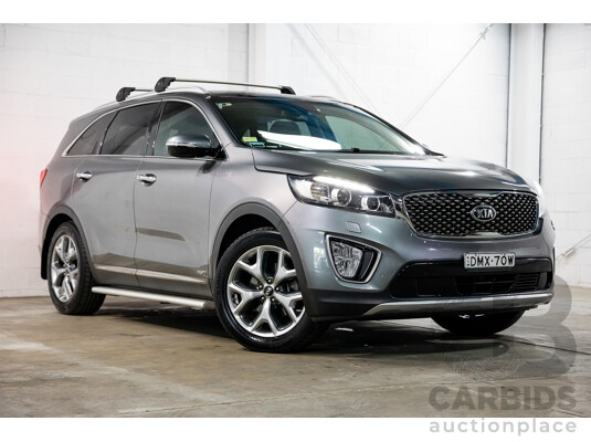 02/2017 Kia Sorento Platinum (AWD) UM MY17 4d Wagon Sparkling Silver Metallic Turbo Diesel 2.2L